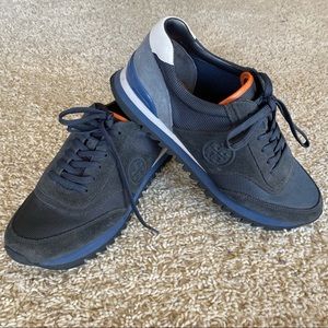 Tory Burch White Festival Sawtooth Logo Sneakers